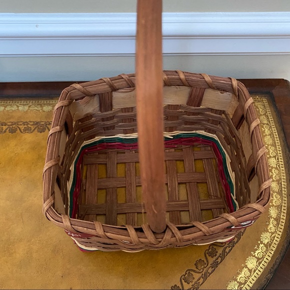 NWOT Christmas Santa HoHoHo Basket with Handle - Picture 2 of 4